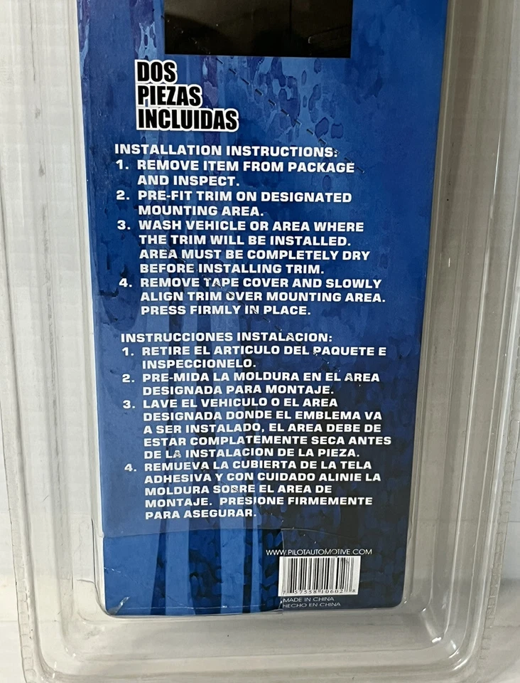 Paquete de 2 molduras con logotipo de acero inoxidable Bully ST-202F PARA 97-03 Ford F150 XL/XLT nuevas Foto 4 de 4