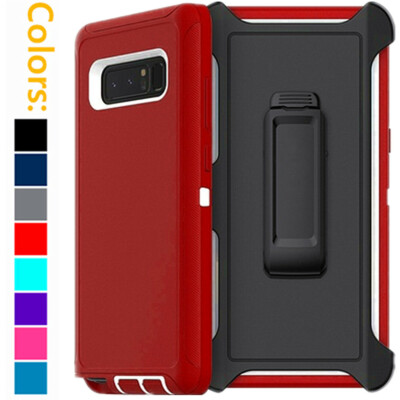 For Samsung Galaxy Note 8 Shockproof Hard Case Belt Clip Fits Otterbox Defender