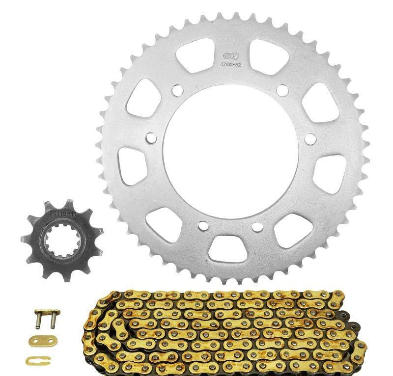 Kit chaîne Rieju 50 MRT SM 2009-2017 pignon 13 couronne 52 pas 420 Afam pas cher moto