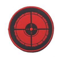 Daredevil Bulleye Superhero DC Comic Hero Character Logo Hook Loop Patch Red