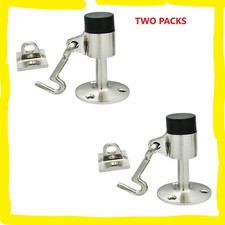 2 Doorstops Holder with Hook Homeware Door Stopper for Kitchen Home