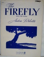 The Firefly Solo for Piano Sheet Music by Anton Bilotti 1941