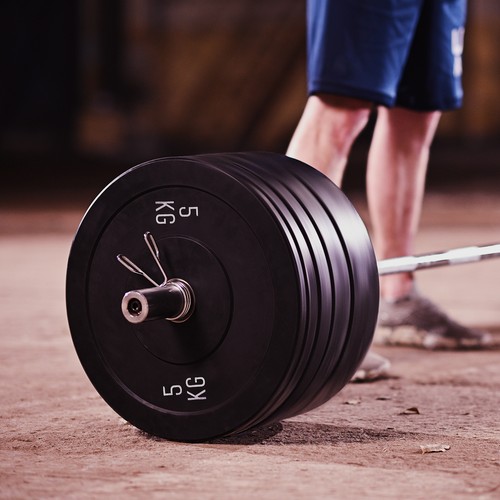 Twin 10 kg Olympic Bumper Plates for 2in Barbells Set of 2 Rubber Weight Plates - Picture 5 of 14