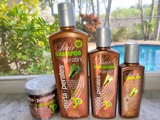 MIRTA DE PERALES Keratin Line Collection Set Shampoo Conditioner Cream Serum 4 