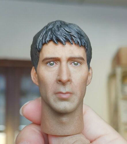 1/6 Custom Ghost Rider Head Sculpt Nicolas Cage Head Carving for 12" Figure Body - 第 1/4 張圖片