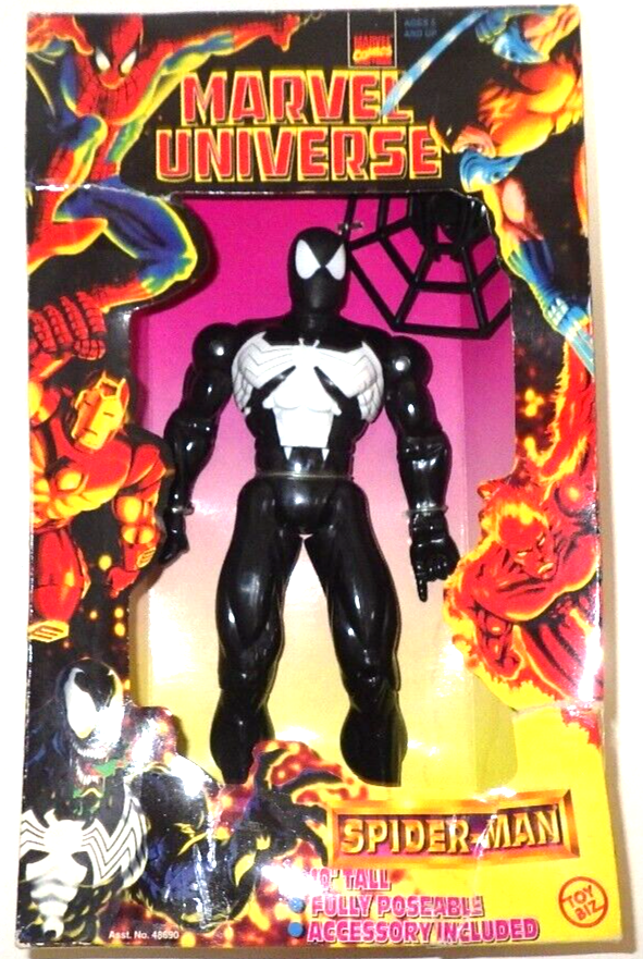 BLACK COSTUME SPIDER-MAN MARVEL UNIVERSE COMICS FIGURE TOY
