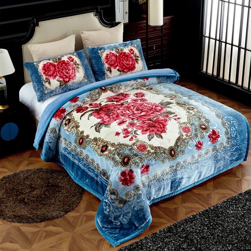 3 Stück Sherpa Plüschdecke schwere Decke koreanisch weich Nerz Decken Winter warm - Bild 35 von 88