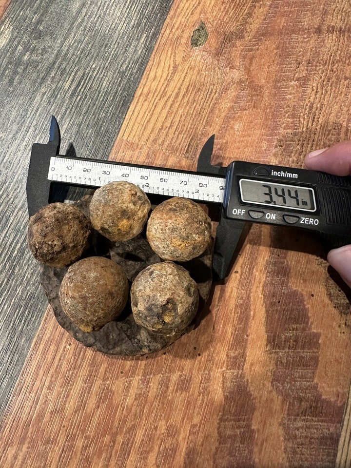 Civil War Canister Shot With Plate, Battle Of Shiloh eBay