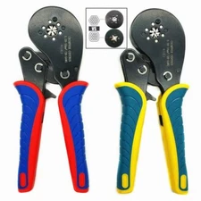 Crimping Pliers Ferrule Hexagonal Steel Straight Terminal Wire Crimper Hand Tool