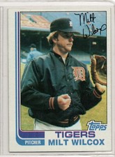 1982 Topps Baseball Card #784 Milt Wilcox-Tigers