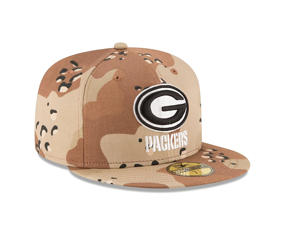 New Era 59FIFTY Green Bay Packers Fitted Hat Camouflage Desert