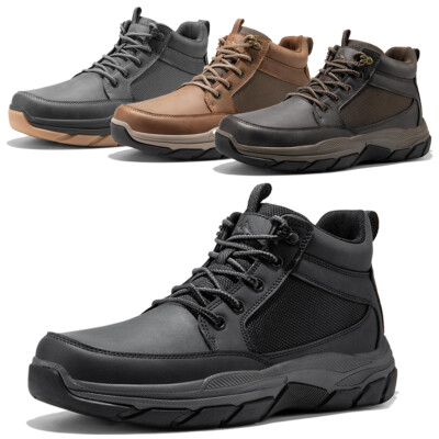 Mens Hiking Boots Mesh Breathable Ankle Climbing Shoes Casual Chukka Boots