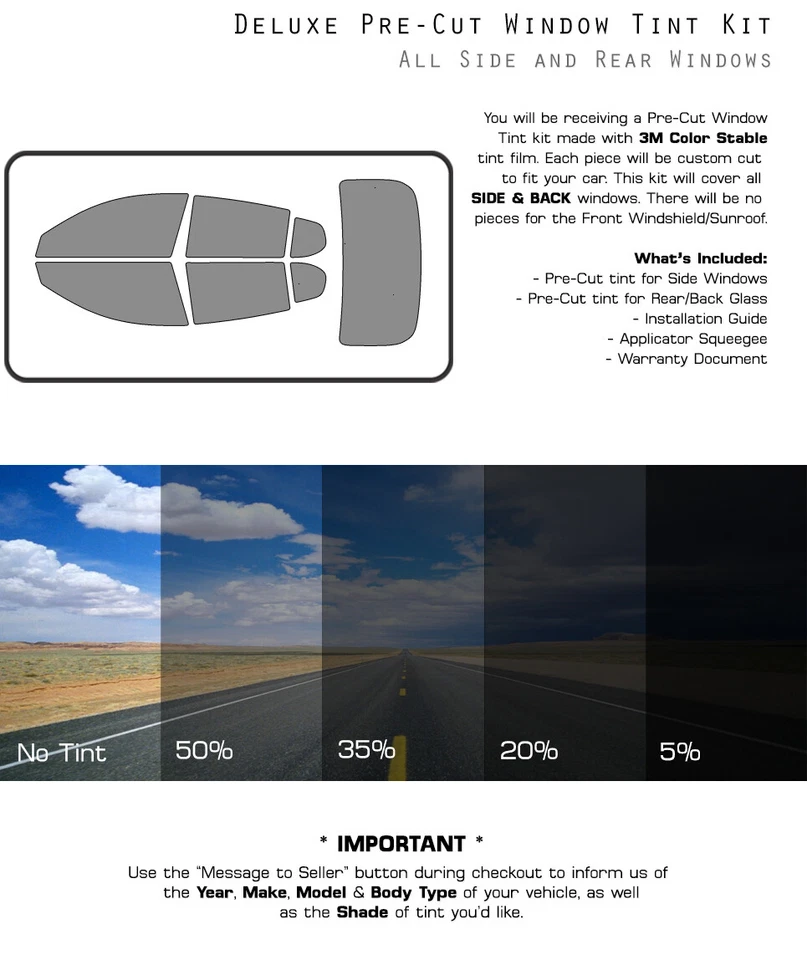 Película de vidrio tinte ventana precortada estable color 3M para Volvo C40 2023-2024 Foto 3 de 4