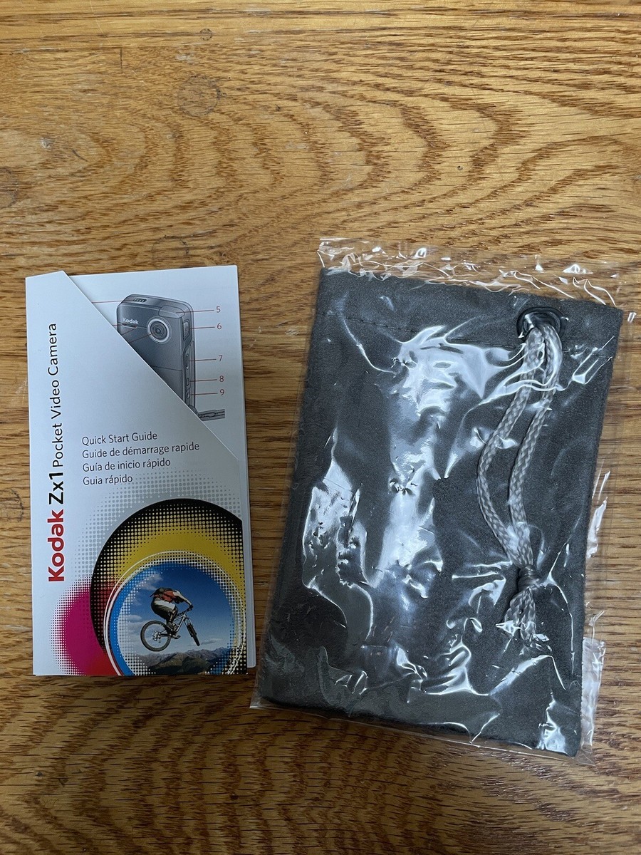 Kodak Zx1 Camera PARTS: Box + USB + AV TV Video + HDMI + Battery