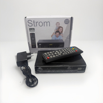 Strom 504 A+ Full HD DVB-T2 DVB-T2 Decoder-Compatible with HEVC264 (box damaged)
