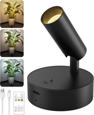 Spotlights Indoor with Remote, 3000Mah Rechargeable Battery Plant Spotlight Indo