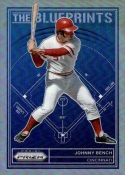 Johnny Bench 2023 Prizm The Blueprints Silver #TB16 - Cincinnati Reds