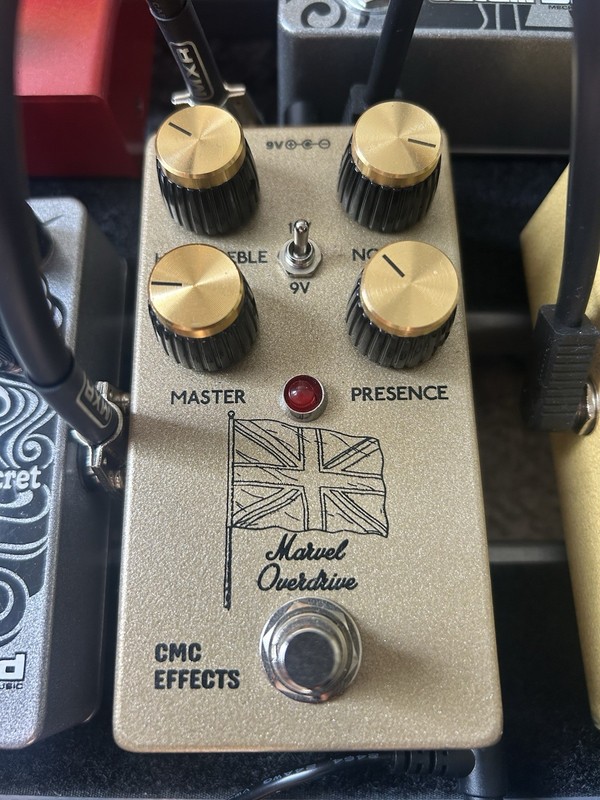 CMC Effects Marvel Overdrive Analog Overdrive Pedal for Electric Guitar