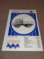 Prospekt Datenblatt IFA mobile Robur LO 3000 KF/Pr-I Pritsche Werbung LKW DDR 77