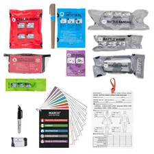 NOS TACTICAL MECHANICAL TOURNIQUET CELOX IFAK FIRST AID REFILL KIT RE-SUPPLY