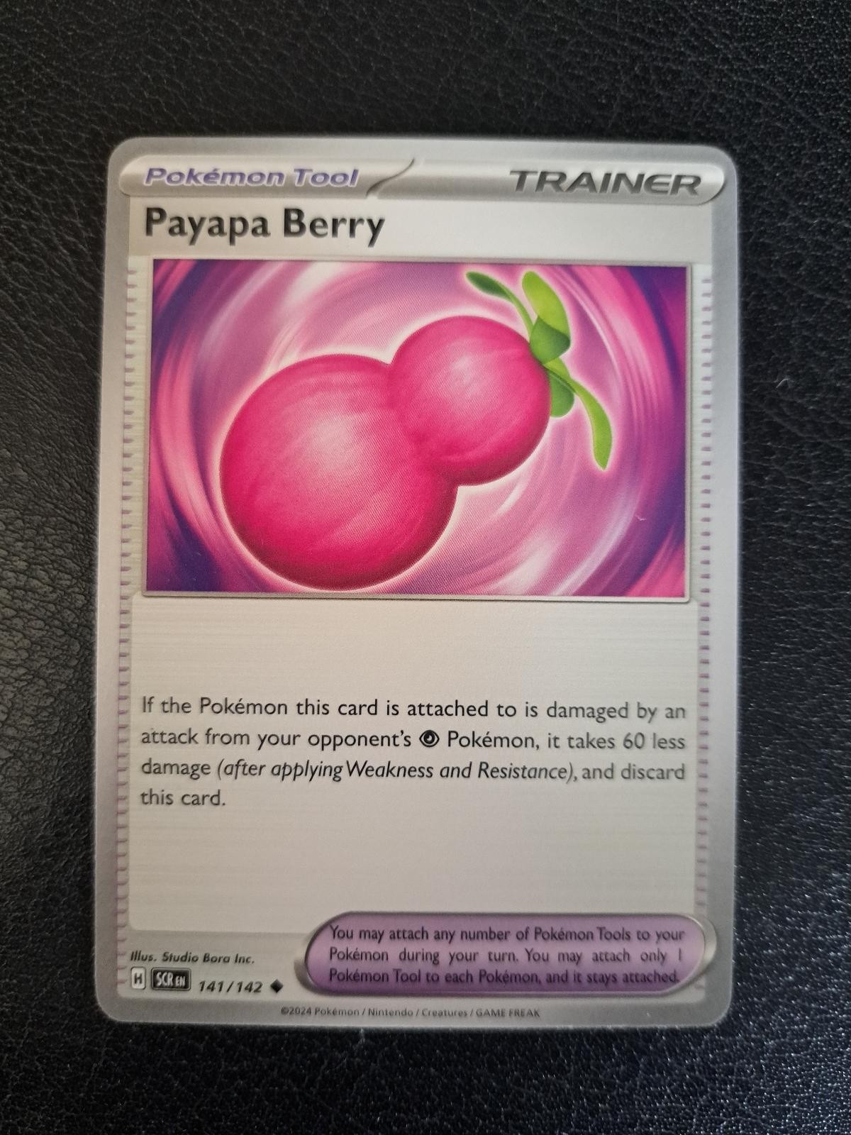 Payapa Berry 141/142 Uncommon Stellar Crown Pokemon Near Mint