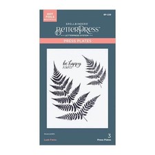 Spellbinders Press Plate - Field Notes Collection - Lush Ferns BP-228