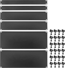 6 Pcs 1U,2U,4U Blank Panel Metal Rack Mount, 19 Inches, Filler Panel Mount Space