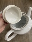 I. Godinger & Co. Porcelain Tea Pot White Purple Floral Glossy Round Lid — photo 5