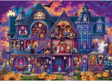 Halloween Night Jigsaw Puzzle for Adults 1000 Pieces - Monster House,...