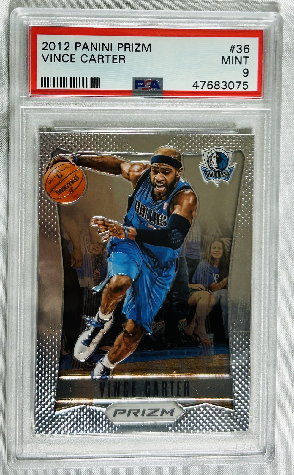 Vince Carter 2012 Panini Prizm #36 PSA 9 *A75