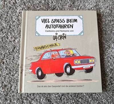 Uli Stein Buch Viel Spass beim Autofahren, Cartoons + Nonsens 1990 Lappan Verlag