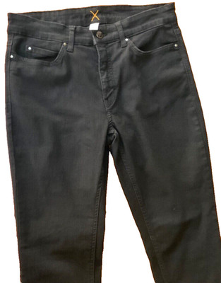 MAC JEANS Dream Skinny Black Stretch Size 40 Hemmed Inseam 30