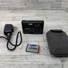 Samsung SL105 12.2 MP 3x Optical Black Digital Camera Case Charger Works READ 