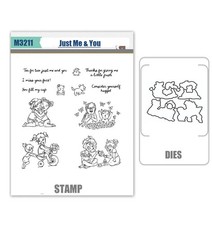 Just Me  You Stamps and Metal Cutting Dies DIY Scrapbooking Paper Card