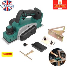 Cordless Electric Hand Planer 82mm 15000rpm Power Wood Planer for Makita 18V UK