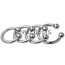 4Size Ring Detachable Metal Ball Stretcher Weighted Exercise Scrotum Pendant Men