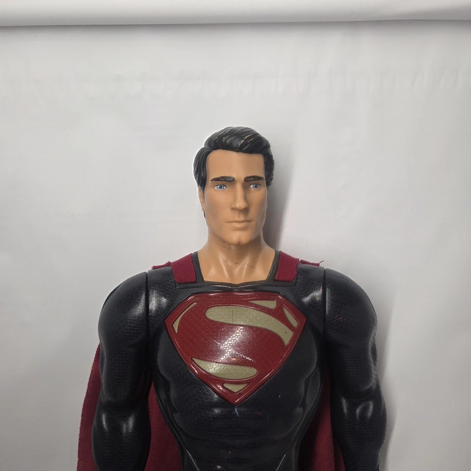 Large 31" Superman Action Figure Red Cape Jakks Pacific 0743NT 01 DC Comics  - Image 2 of 4