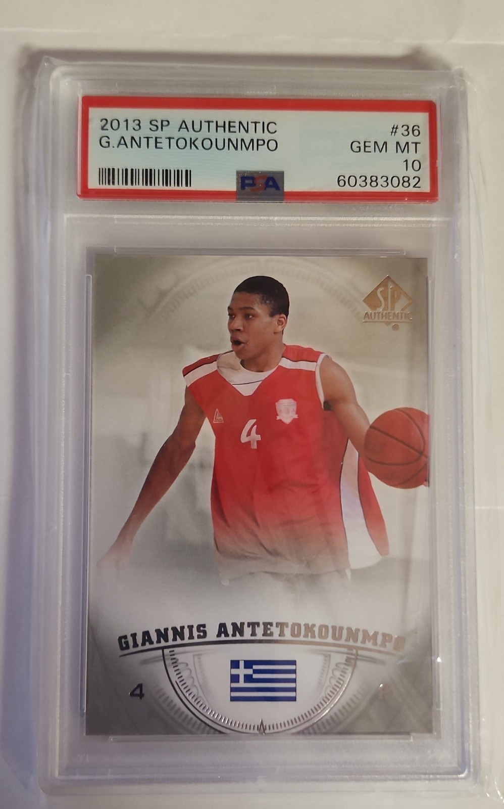 2013-14 SP Authentic - Giannis Antetokounmpo #36 PSA GEM Mint 10 Rookie RC Bucks