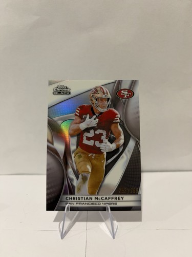 2025 Topps Chrome Black Christian McCaffrey #88 Refractor /299 SF 49ers
