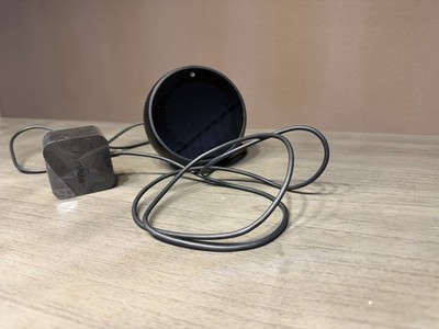 Amazon Echo Spot 1st Gen Alexa Smart Display Black VN94DQ w/ Adapter Tested