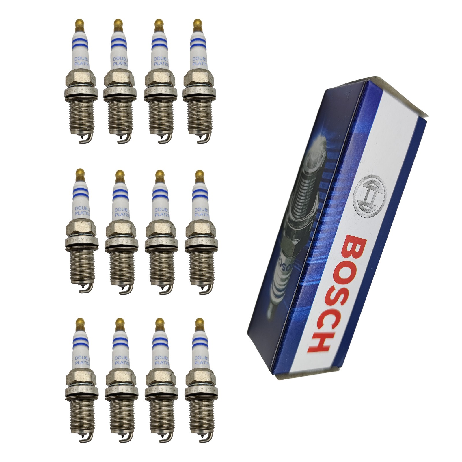 12X For Mercedes-Benz C320 C240 E320 BOSCH 12X Platinum Spark Plug FR8DPP33 7422