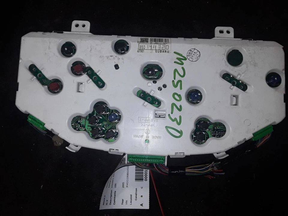 Grupo de velocímetro MPH con marco metálico compatible con 05 SAAB 9-2X 807024 Foto 2 de 4