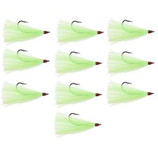 20 pezzi vestito coda di bucket teaser mosche gancio da pesca spigola merluzzo spine piattaforme