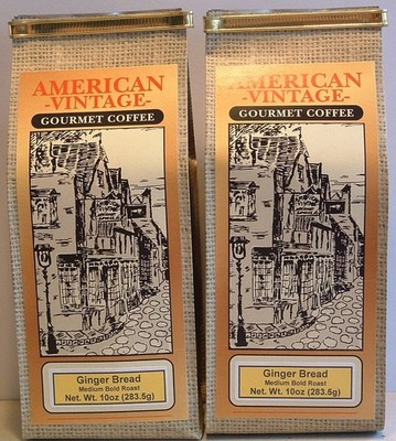 Ginger Bread 2/10oz ground Dessert Coffee Fresh Roasted Medium Bold