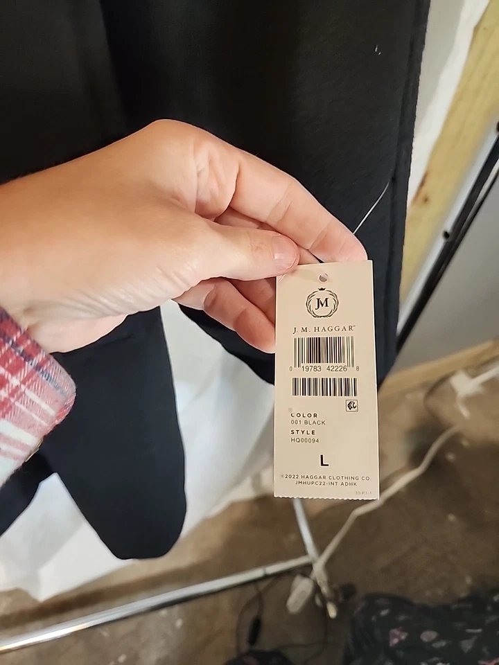 Jaqueta Top Coat Masculina Premium Nova Com Etiqueta JM Haggar Preta Tamanho G - Imagem 3 de 4