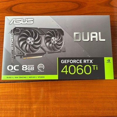 ASUS GeForce RTX 4060 Ti OC Edition 8GB GDDR6 Dual Fan GPU Used