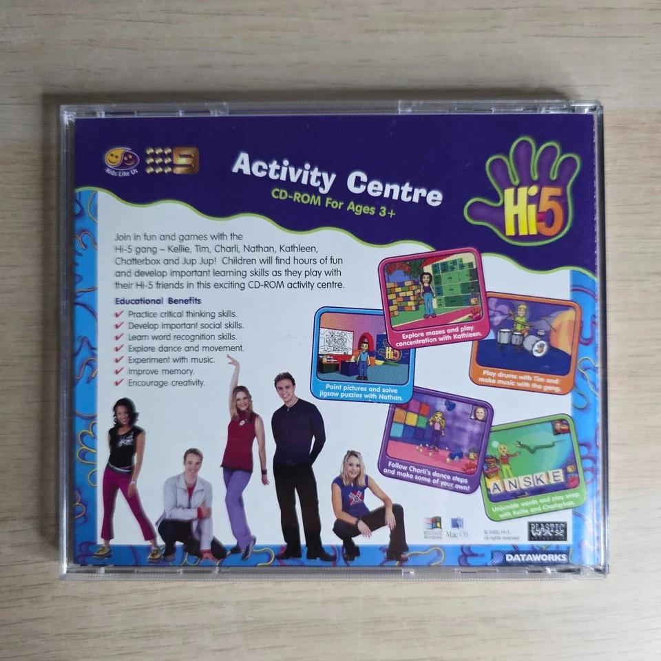 Hi-5 Activity Centre Hours of Fun for Kids 3+ PC & Mac Video Game 2000 Dataworks - Image 2 of 3