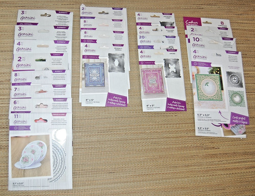 Crafter's Companion Gemini Elements Die Sets Lot of 20 Card Making MOST NEW #