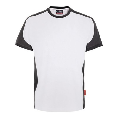 Hakro T-Shirt Contrast Performance weiß Unisex-Größe: L