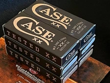 6 Case XX  Empty Pocket Knife Storage Boxes Black & Gold FREE Shipping NEW